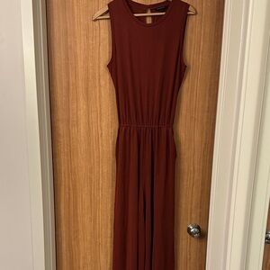 Banana Republic Rust Sleeveless Jumpsuit